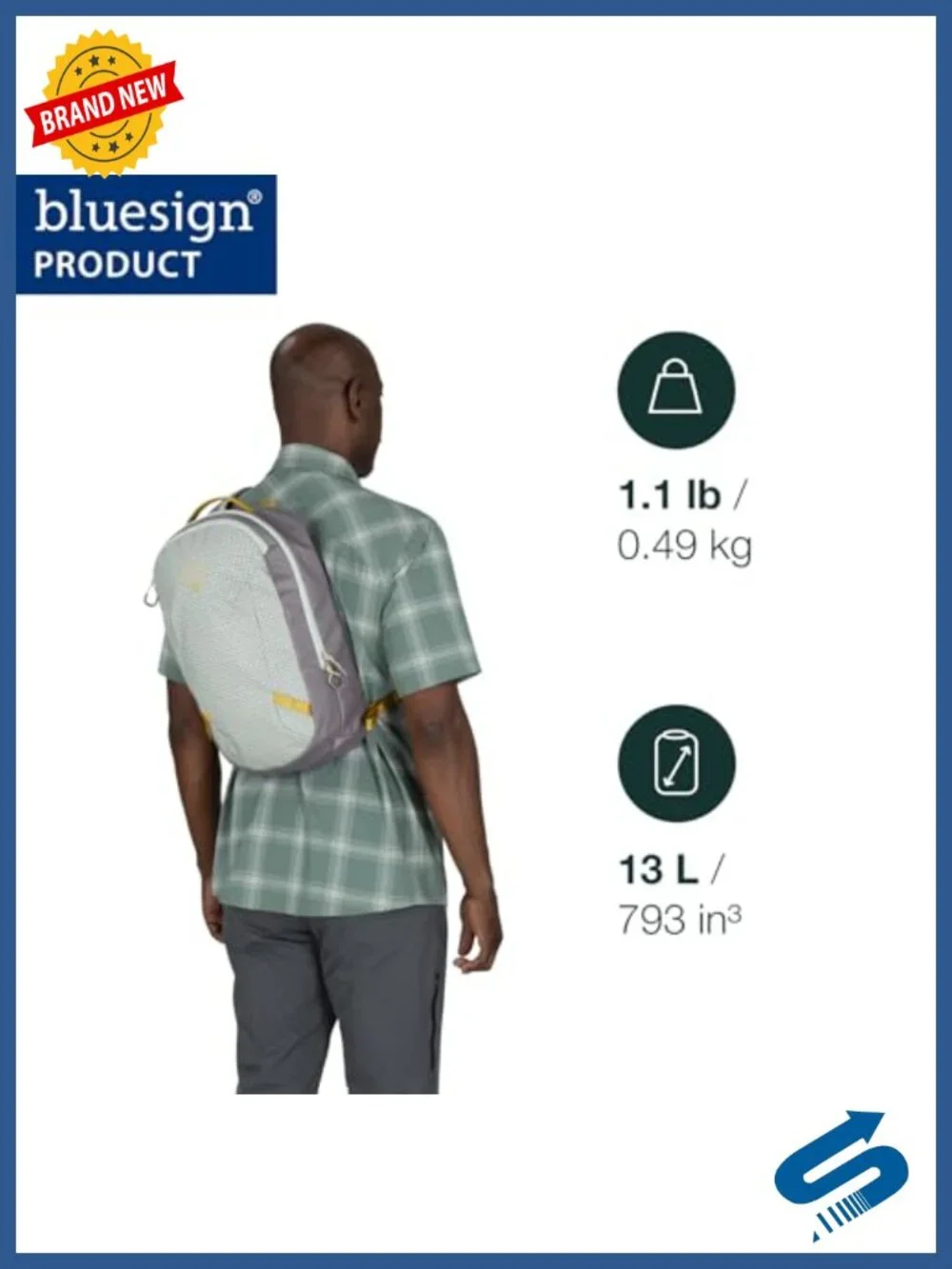 Highly Water-Resistant Crossbody Sling Pack with Laptop Sleeve